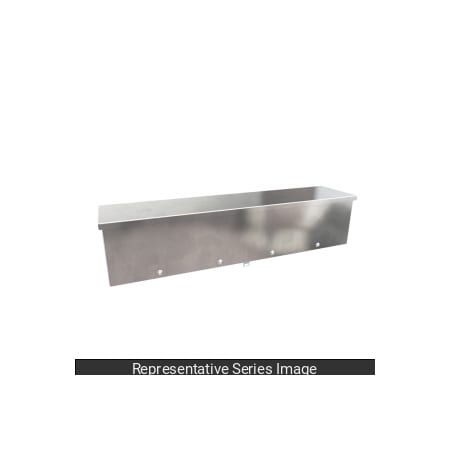 Hammond Type 3R Wiring Trough, 12x12x24, Steel/Galv C3RWT1224G